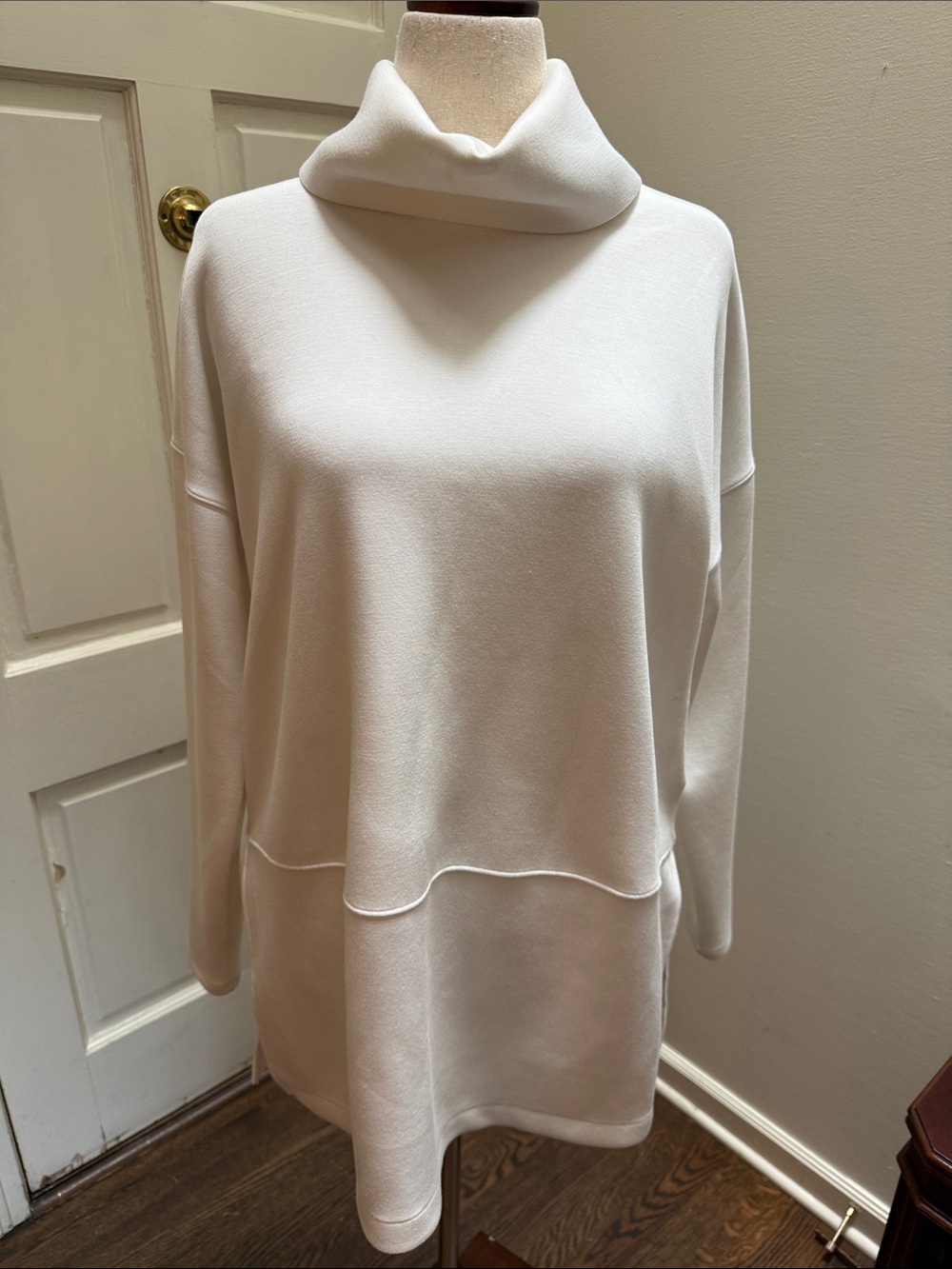 SPANX Cream Cowl Neck Women's Sweater